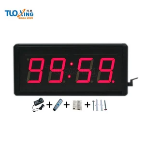 2.3 inch 4 digits LED indoor table clock