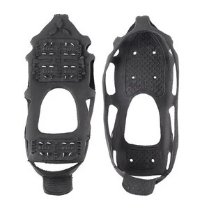 24 Teeth Anti Slip Snow Ice Spikes Climbing Ice Grips Ice Crampons Spikes Boots Shoes Safe