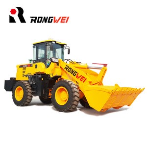 2.5 ton payloader RONGWEI brand front end loader new hydraulic articulated small wheel loader price