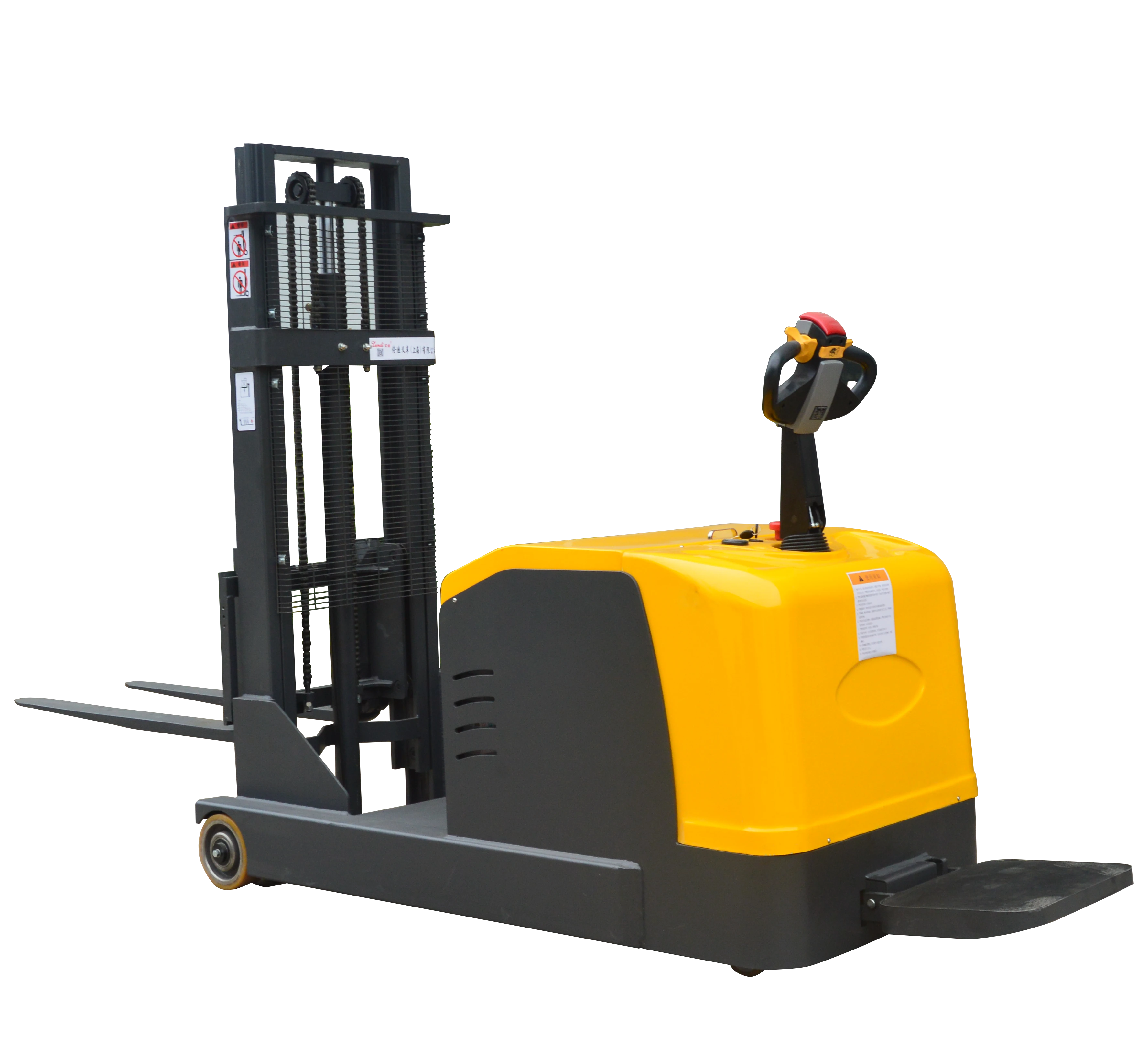 2T/2M Stacker truck work simple electric reach forklift stacker