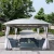 Import 3 x 3 m outdoor garden Dome Top canopy gazebo for patio with Flap mosquito netting from China