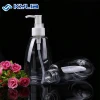 300ml cosmetic plastic transparent liquid soap pet bottle with lotion pump