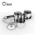 Import 304 Stainless steel sugar bowl coffee tea canister sets seasoing box set with spoon and visible lid from China