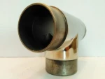 304ss pipe mounting bracket T shape tube connector crossword railing corner elbow polishing clamp coupling balustrade support