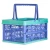 Import 31 Liter Collapsible Plastic Storage Bin / Container Grated Wall Folding Utility Shopping Carry Basket Tote With Handle from China