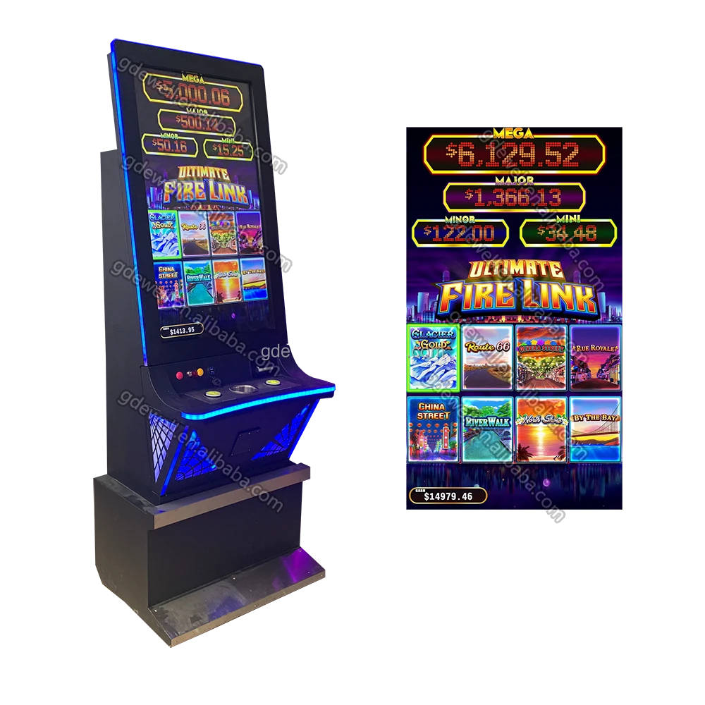 32Inch 43inch vertical 8in1 fire link game slots casino slot machines with bill acceptor