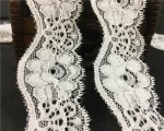 35mm elastic Lace trim apparel accessories Nigerian Tulle Mesh Lace Fabrics for Wedding manufacturer