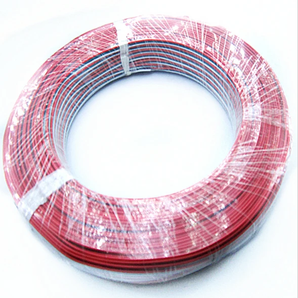 3pin PVC Insulated Wire 22awg Tinned Copper Extension Cable 3 color Red Green White Electrical Wire