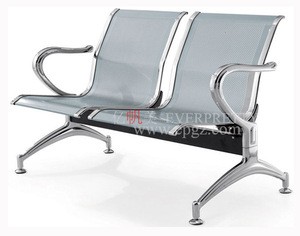 4-seater hospital waiting chair/stainless steel airport link chairs/used airport seating