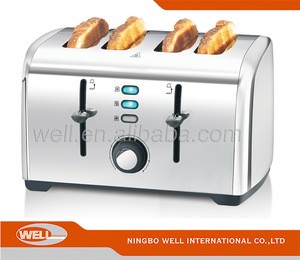 4 slice Hot dog toaster Stainless Steel BBQ toaster