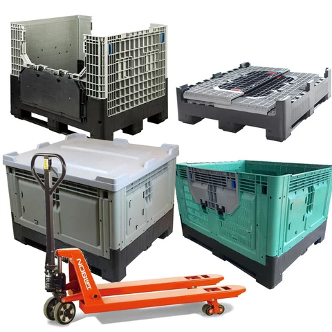 4 Way Entry Type Foldable Box Pallet Heavy Duty Plastic Pallet Plastic Shipping Pallet