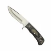 420 stainless steel pakka handle fixed blade hunting knife