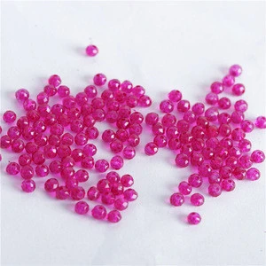 4mm faceted crystal glass rondelle beads factory
