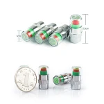 4PCS car auto tire pressure monitor tire gage alert sensor indicator valve caps K6105