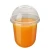 Import 500 ml U shape PP plastic bubble tea cup from China
