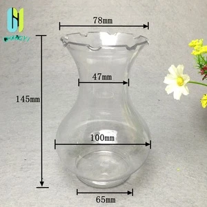 500ml round clear 2015 Fasion plastic vase