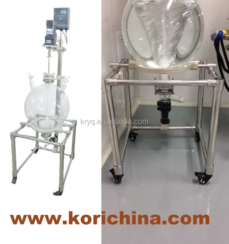 50L High Borosilicate glass laboratory liquid separation oil water glass gas liquid cyclone separator