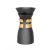 Import 550ml Matte Black Ceramic Pour Over Coffee Dripper Maker Pot with coffee Brewer Filter and wooden lid from China
