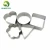 Import 5PCS Round Heart Square Flower Triangular Cheese Cake Mold Baking Stainless Steel Mousse Ring Egg Tiramisu Mold Cookie Cutter from China