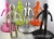 Import 5pcs stainless steel kitchen knife set with man shaped knife block from China