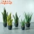 63Cm 90Cm Fake Outdoor Tree Plastic Leaf Realistic Artifical Snake Plant With Pot
