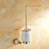 6604 Gold Toilet Brush Holder Ceramic Bathroom Accessories Toilet Brush Holder