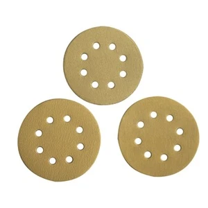 6inch 125mm Yellow color abrasive paper sanding disc for automobile industry