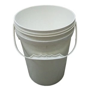 7L Opaque White Plastic Polypropylene Paint Pail Bucket Malaysia