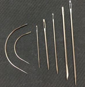 7Pcs Hand Repair Sewing Needles Patching Tool / leather sewing needles / curved sewing needle