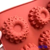 8 cavity peacock tail shaped cake tray for homemade Tart, Quiche, Pastry, Pudding, Jello, Cake, Pie DIY