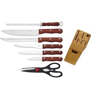 8 pcs knife set with wooden block