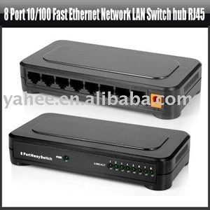 8 Port Switch 10/100 Fast Ethernet Network LAN Switch Hub RJ45,YHA-PC140