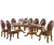 Import 8 seats European style dining table  large apartment rectangular dining table furniture from China