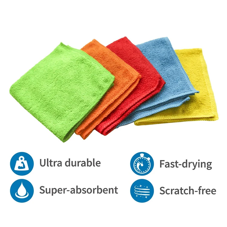 80% Polyester Cleaning Cloth Car Microfiber Cloth Kitchen Towels Micro Fibre Towel Microfiber Towel