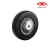 Import 80mm black rubber caster wheel with roller bearing from China