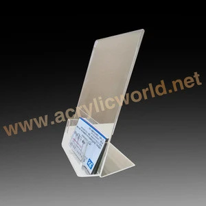 Acrylic credit card display/ Desktop brochure display/leaflet rack