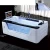 Import acrylic rectangle portable massage spa bathtub with handrail from China