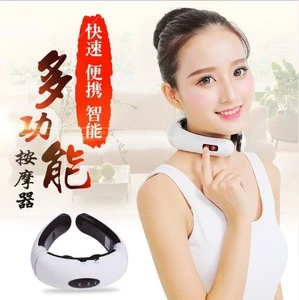 Acupuncture magnetic therapy electric pulse neck massager products