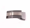 Adjustable belt buckle in zinc alloy material with teeth for man