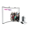 Advertising Floating curved straight pop up fair display for trade show