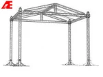 AE simply setup and portable used aluminum truss/aluminum bolt truss hinge