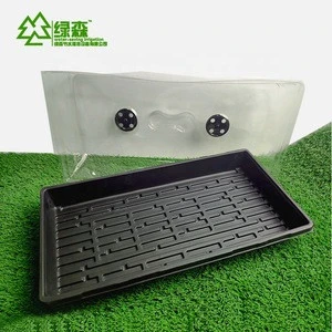 Agriculture greenhouse gardening Hot sale seed germination vegetable fruit plant plastic tray seed starting with dome lid