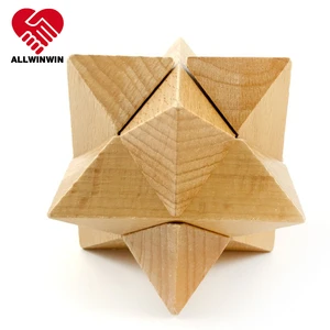Allwinwin WPZ07 Wooden Puzzle - 73mm Triangle Brain Teaser Enthusiasts Hand Crafted