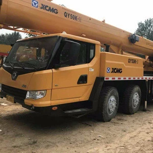 Almost new China QY50K 50 Ton Mobile Crane Truck Crane Cheapest Price