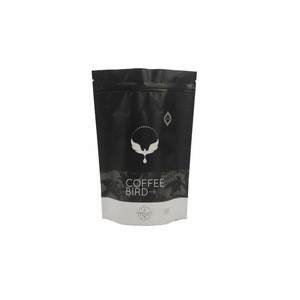 Aluminum Foil Zipper Resealable Custom Printing Design Matte 250g Stand Up Coffee Bean Powder Packaging Bag With One Valve