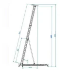 Aluminum line array speaker lift truss system