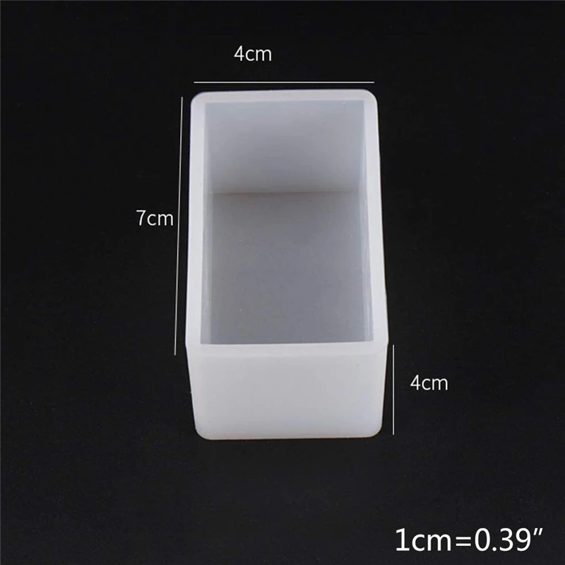 Amazon Hot Sale Cuboid Silicone Mold Soap Polymer Clay Resin Epoxy Cake Mould Pendant Casting Handmade DIY Crafts Jewelry Making