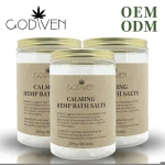 Amazon Supplier CBD Oil Bath Salts with Organic Bath Ritual And Muscle Recovery OEM ODM,MOQ can be 30 bottles,Ready to Ship Prod