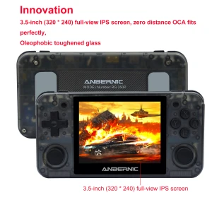 ANBERNIC RG350-P 3.5inch IPS Screen Handheld Game Player PS1 FC GB Retro Game Console MP4 Video Gaming Consoles TV Players Box