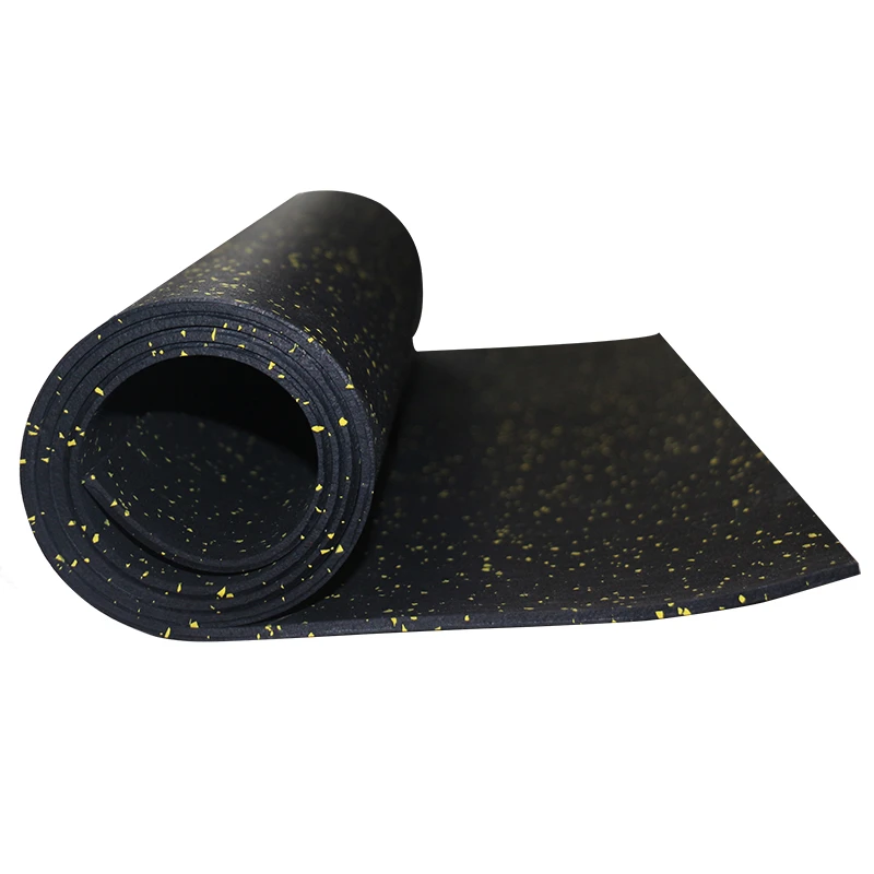 Anti-Slip Gym Crossfit Fitness Rubber Floor Covering Roll 8mm